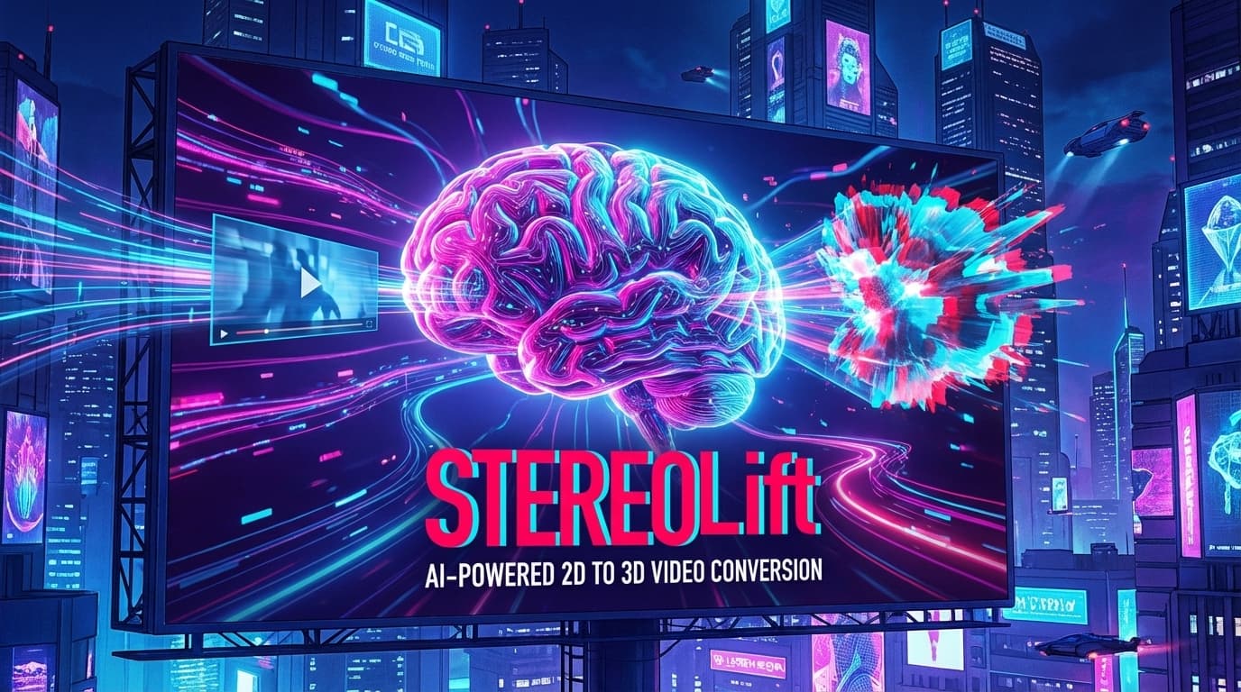 StereoLift 2D to 3D video conversion screenshot